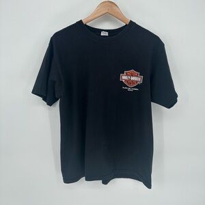 Harley-Davidson Black Men's T-Shirt VTG Size Large 100% Cotton Playa del Carmen